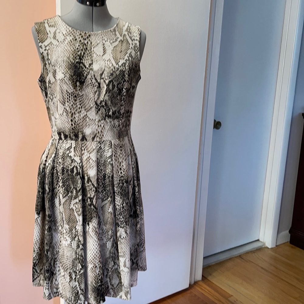 Snake print dress